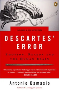 Descartes' Error book cover by Antonio Damasio